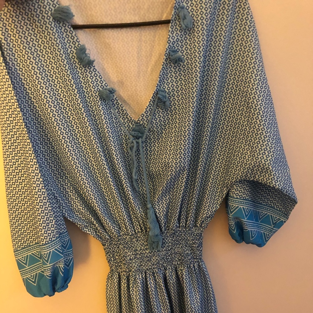 hippy blue dress
